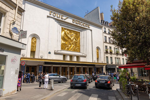 Façade avant des Folies Bergère