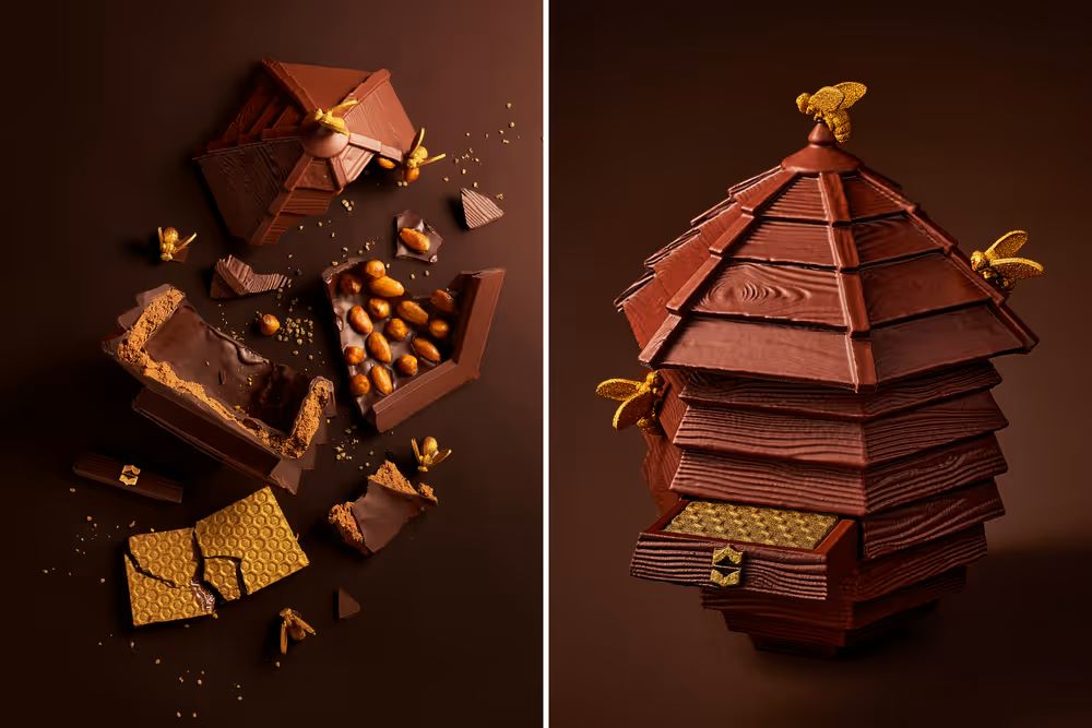 Ruche en chocolat Shangri La par Thimothy Lam